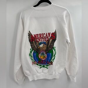 Vintage  1990 90s Operation Desert Storm Americans United Sweatshirt Size Xl